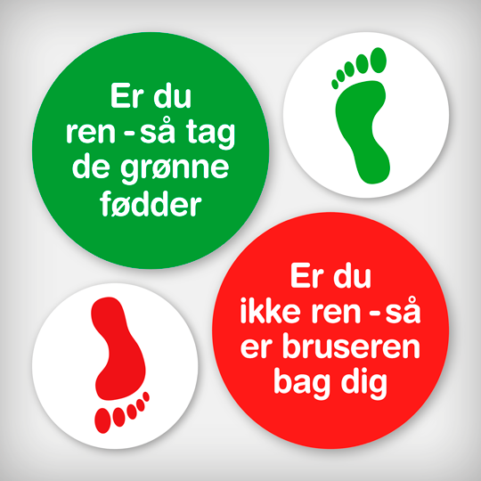 Skilt Er Du Ren Pakke